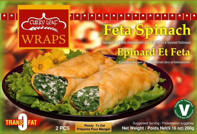 Feta Spinach Wraps